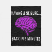 Epilepsy Awareness Having Seizure Epileptic Warrio Fleece Deken (Voorkant)