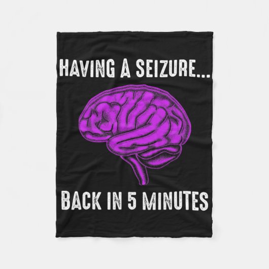 Epilepsy Awareness Having Seizure Epileptic Warrio Fleece Deken (Voorkant)