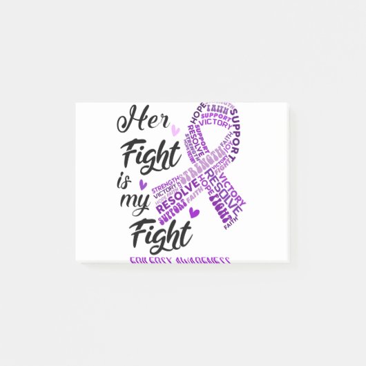 Epilepsy Awareness Her Fight is my Fight Post-it® Notes (Voorkant)