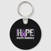 Epilepsy Awareness - Hope Epilepsy Awareness  Sleutelhanger (Voorkant)