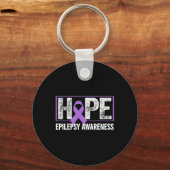 Epilepsy Awareness - Hope Epilepsy Awareness  Sleutelhanger (Voorkant)