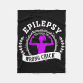 Epilepsy Awareness Is Must For Fighter And Epileps Fleece Deken (Voorkant)