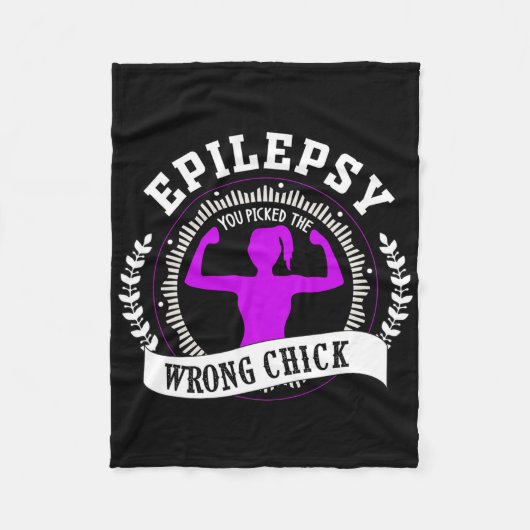 Epilepsy Awareness Is Must For Fighter And Epileps Fleece Deken (Voorkant)