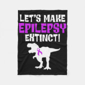 Epilepsy Awareness Make Epileptic Warrior Survivor Fleece Deken (Voorkant)