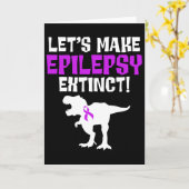 Epilepsy Awareness Make Epileptic Warrior Survivor Kaart (Gele Bloem)