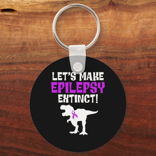 Epilepsy Awareness Make Epileptic Warrior Survivor Sleutelhanger (Voorkant)