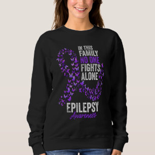 Epilepsy Awareness Month Butterflies Paars Ribbon Trui
