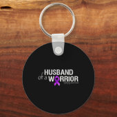 Epilepsy Awareness Month Husbynd Of A Warrior Purp Sleutelhanger (Voorkant)
