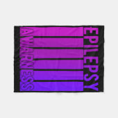 Epilepsy Awareness Month In November We Wear Purpl Fleece Deken (Voorkant (Horizontaal))