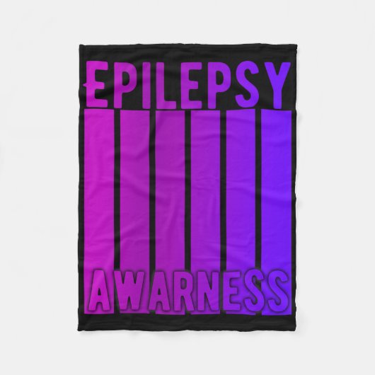 Epilepsy Awareness Month In November We Wear Purpl Fleece Deken (Voorkant)
