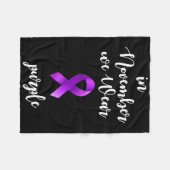 Epilepsy Awareness Month In November We Wear Purpl Fleece Deken (Voorkant (Horizontaal))