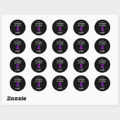 Epilepsy Awareness Month In November We Wear Purpl Ronde Sticker (Vel)