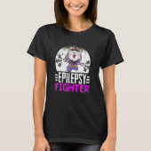 Epilepsy Awareness Month Ninja Cat Epilepsy Fight T-shirt (Voorkant)