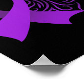 Epilepsy Awareness Month Purple Ribbon Advocacy Ep Poster (Hoek)