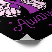 Epilepsy Awareness Month Purple Ribbon Advocate Ep Poster (Hoek)