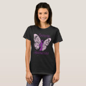 Epilepsy Awareness Month Purple Ribbon Advocate Ep T-shirt (Voorkant volledig)