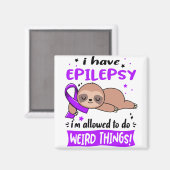 Epilepsy Awareness Month Ribbon Giften Magneet (Voorkant / Achterkant)