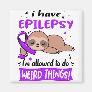 Epilepsy Awareness Month Ribbon Giften Magneet