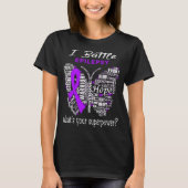 Epilepsy Awareness Month Ribbon Giften T-shirt (Voorkant)