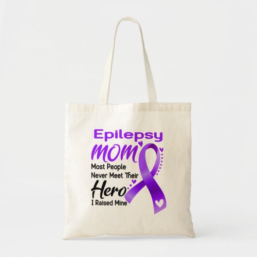 Epilepsy Awareness Month Ribbon Giften Tote Bag (Voorkant)
