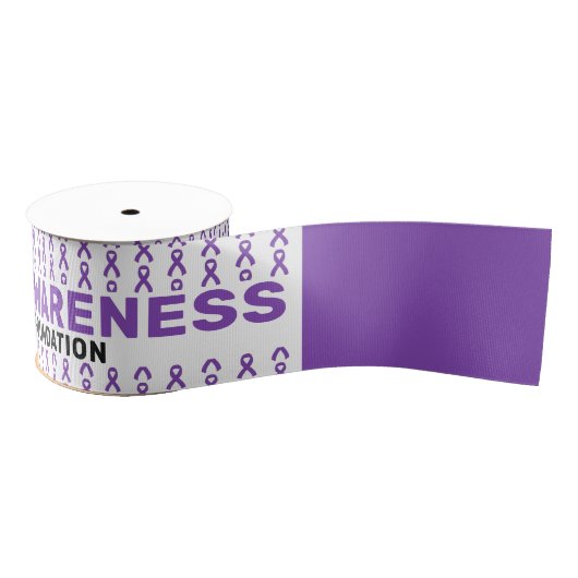 Epilepsy Awareness Patroon Ribbon Grosgrain Lint (Spoel)