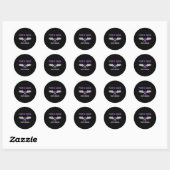Epilepsy Awareness Purple Ribbon - Epilepsy Awaren Ronde Sticker (Vel)