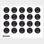 Epilepsy Awareness Purple Ribbon - Epilepsy Awaren Ronde Sticker (Vel)