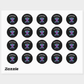 Epilepsy Awareness Purple Ribbon - Epilepsy Awaren Ronde Sticker (Vel)