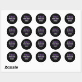 Epilepsy Awareness Purple Ribbon - Epilepsy Awaren Ronde Sticker (Vel)