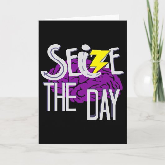 Epilepsy Awareness Purple Ribbon Epilepsy Support Kaart (Voorkant)