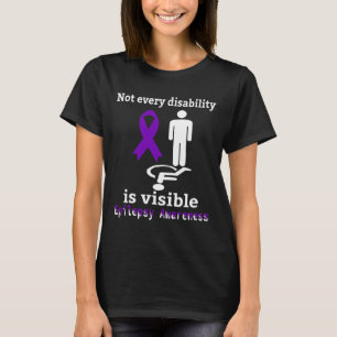 Epilepsy Awareness Purple Ribbon Epilepsy Support T-shirt