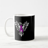 Epilepsy Awareness Purple Ribbon Phoenix  Koffiemok (Links)
