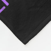 Epilepsy Awareness Purple Support Ribbon  Fleece Deken (Hoek)