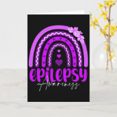 Epilepsy Awareness-rainbow Purple .co  Kaart (Gele Bloem)