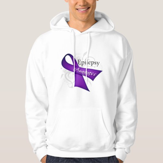 Epilepsy Awareness Ribbon Hoodie (Voorkant)