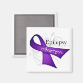 Epilepsy Awareness Ribbon Magneet (Voorkant / Achterkant)