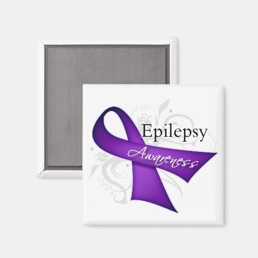 Epilepsy Awareness Ribbon Magneet (Voorkant / Achterkant)