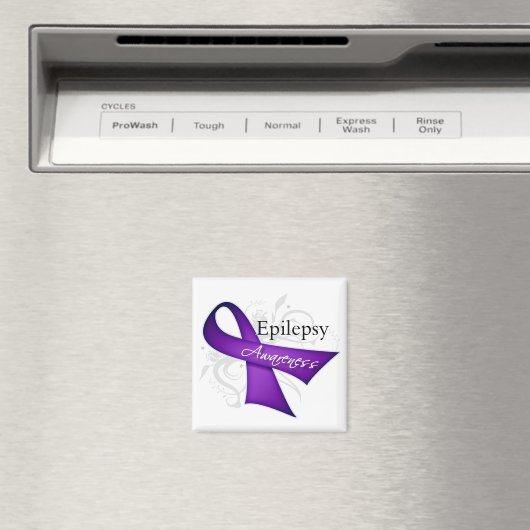 Epilepsy Awareness Ribbon Magneet (Insitu (Vaatwasser))
