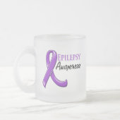 Epilepsy Awareness Ribbon Matglas Koffiemok (Links)