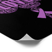Epilepsy Awareness Ribbon Poster (Hoek)