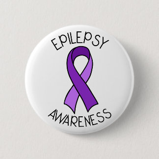 Epilepsy Awareness Ribbon Support Ronde Button 5,7 Cm