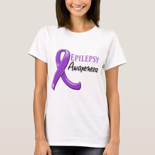 Epilepsy Awareness Ribbon T-shirt (Voorkant)