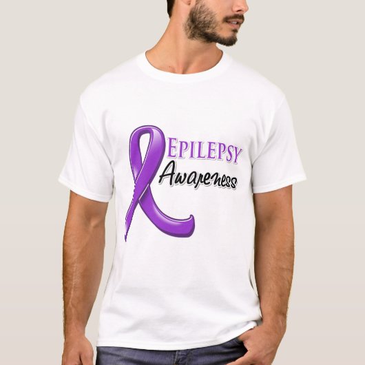 Epilepsy Awareness Ribbon T-shirt (Voorkant)