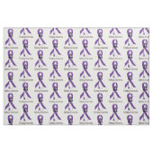 Epilepsy Awareness Ribbon with Lighthouse of Hope Stof (Fat Quarter)