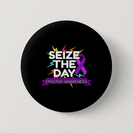 Epilepsy Awareness  Ronde Button 5,7 Cm (Voorkant)