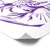 Epilepsy Awareness Rosie Riveter Fighter Ribbon Poster (Hoek)