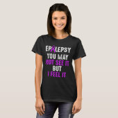Epilepsy Awareness See Epileptic Warrior Survivor T-shirt (Voorkant volledig)