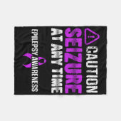Epilepsy Awareness Seizure Epileptic Warrior Survi Fleece Deken (Voorkant (Horizontaal))