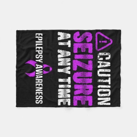 Epilepsy Awareness Seizure Epileptic Warrior Survi Fleece Deken (Voorkant (Horizontaal))