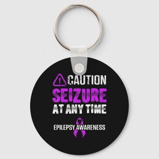 Epilepsy Awareness Seizure Epileptic Warrior Survi Sleutelhanger (Voorkant)